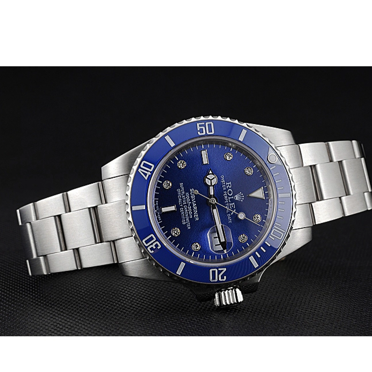 Good Copy Rolex Watches Submariner Case Bracelet 622638 Markers Diamond Blue Steel Stainless Stainless Rolex Dial Steel 0716